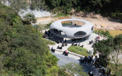 Un anneau de béton pour les cyclistes : l&rsquo;architecture au service du repos